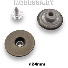 23021 / 2302125 Заклёпка-пуговица d24мм Ц:Антик
