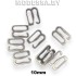 1009-H крючок-фиксатор металл. Ц:Никель 10мм