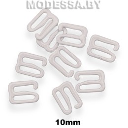 1009-TD крючок-фиксатор металл. Ц:Белый 10мм
