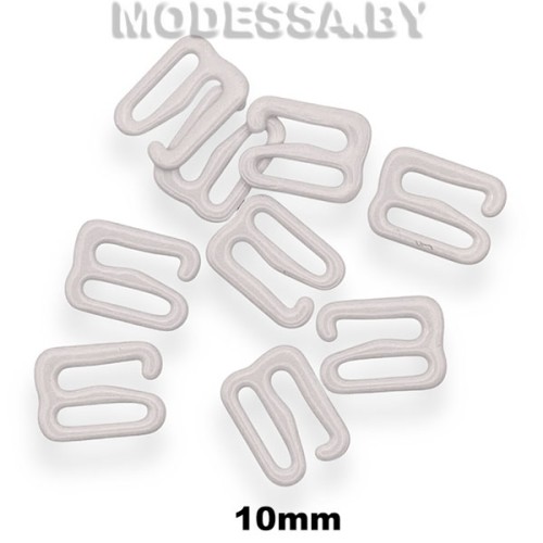 1009-TD крючок-фиксатор металл. Ц:Белый 10мм