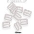 1009-TD крючок-фиксатор металл. Ц:Белый 10мм