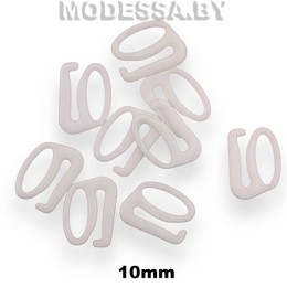 1009-S крючок-фиксатор пластм. Ц:Белый 10мм