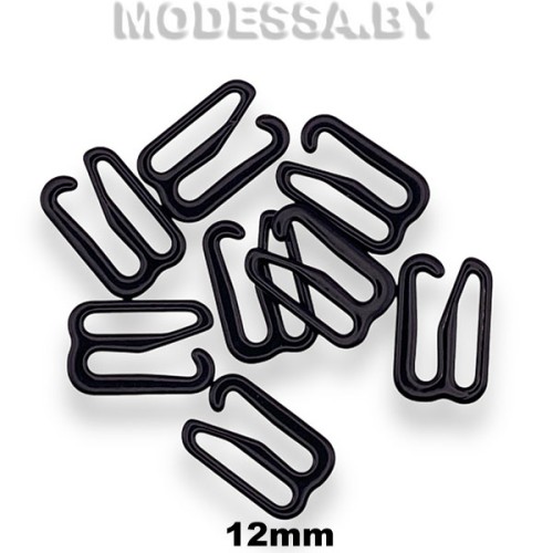 1209 B крючок-фиксатор металл. Ц:Чёрный 12мм