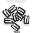1209 B крючок-фиксатор металл. Ц:Чёрный 12мм