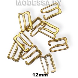 1209-H крючок-фиксатор металл. Ц:Золото 12мм