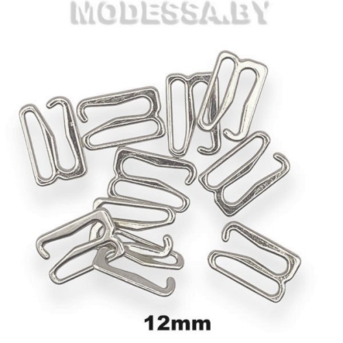1209-H крючок-фиксатор металл. Ц:Никель 12мм