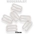 1509-B крючок-фиксатор металл. Ц:Белый 15мм