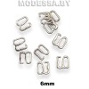 609-H крючок-фиксатор металл. Ц:Никель 6мм