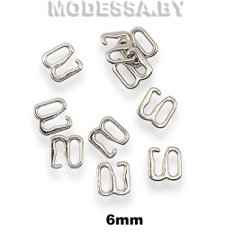 609-H крючок-фиксатор металл. Ц:Никель 6мм