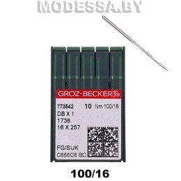 DBx100/16 Иглы для ПШМ Groz-Beckert (1уп=10шт) 