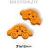 049D-TH украшение деревянное машинка Оранжевый 21х12мм