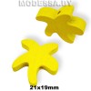 050C-TH украшение деревянное звезда Желтый 21х19мм