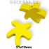 050C-TH украшение деревянное звезда Желтый 21х19мм