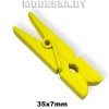 Прищепка деревянная дек. 3,5*0,7см Ц:1 Жёлтый 