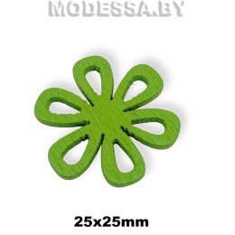 051.10-TH Украшение дерев. 25х25мм Ц:Зелёный