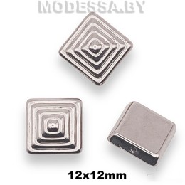 1049 Украшение 12х12мм Ц:Никель