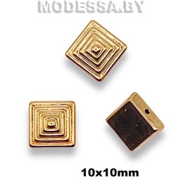 1068 Украшение 10х10мм Ц:Золото