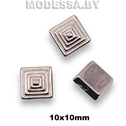 1068 Украшение 10х10мм Ц:Никель