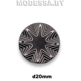 1250 Украшение d20мм Ц:Чёрный никель