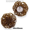13065 Украшение 50х50мм Ц:Коричневый