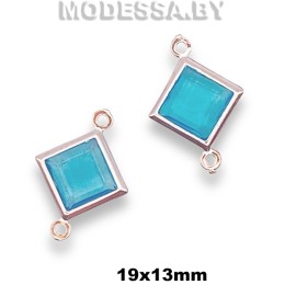 14004 Украшение 19х13мм Ц:Голубой N