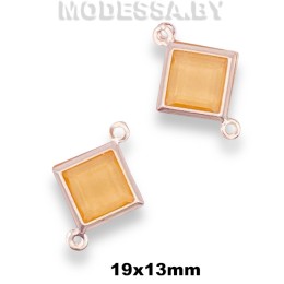 14004 Украшение 19х13мм Ц:Оранжевый N