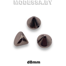 1404 Украшение d8мм Ц:Чёрный никель