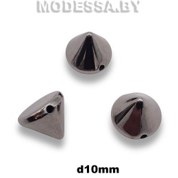 1405 Украшение d10мм Ц:Чёрный никель