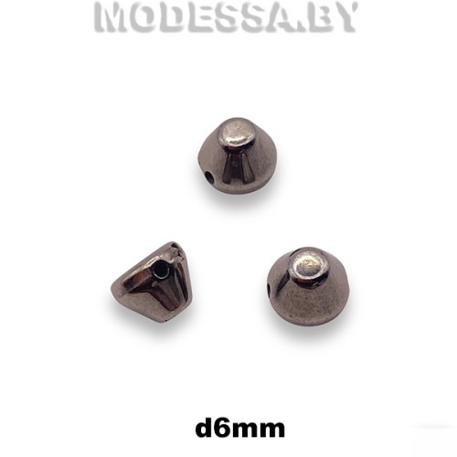 1556 Украшение d6мм Ц:Чёрный никель