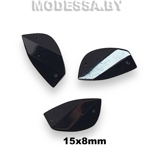 Украшение 15х8мм Ц:Чёрный