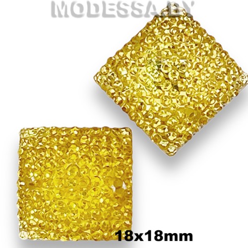 18 SZF Украшение 18х18мм Ц:Жёлтый