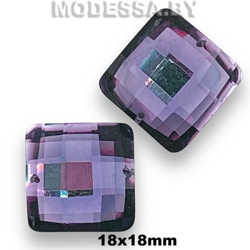 Украшение 18х18мм Ц:Фиолетовый