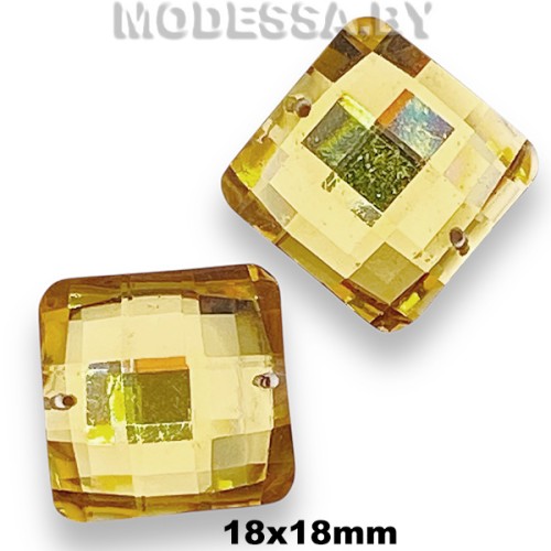 Украшение 18х18мм Ц:Св.Жёлтый