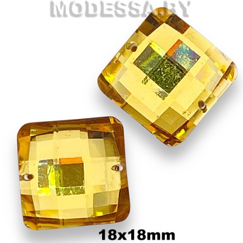 Украшение 18х18мм Ц:Жёлтый 