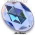 2660 Стразы 40х30мм Ц:6 Голубой 