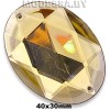 2660 Стразы 40х30мм Ц:8 Жёлтый