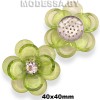27070 Украшение 40х40мм Ц:Зелёный