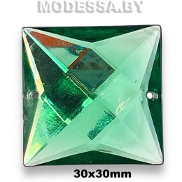 Стразы 30х30мм Ц:Зелёный 