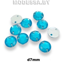 Стразы d7мм Ц:Морская волна 6