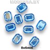 Украшение 8х6мм Ц:Голубой