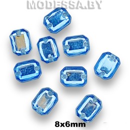 Украшение 8х6мм Ц:Голубой