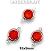 9004 Украшение 15х9мм Ц:Красный N