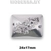 10461 AC Стразы 24х17мм N