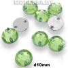 Стразы d10мм Ц:Св.Зелёный