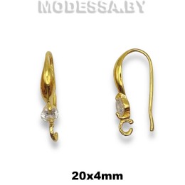 8830.085 Швензы для серёжек 20х4мм Ц:Золото