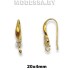 8830.085 Швензы для серёжек 20х4мм Ц:Золото