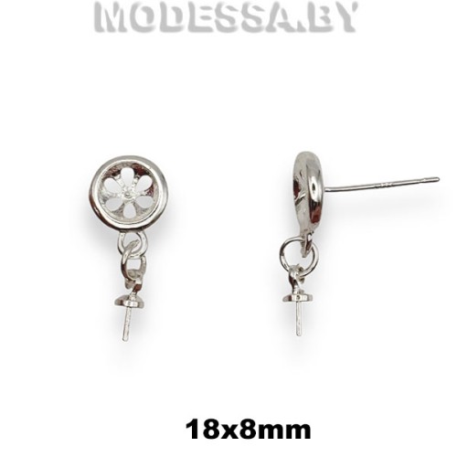 8830.12 Швензы для серёжек 18х8мм Ц:Никель