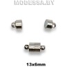 8830.125 Застёжка для бус 13x6мм Ц:Никель
