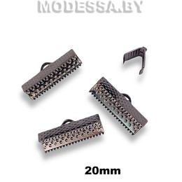 Зажим для лент 20мм Ц:Чёрный никель
