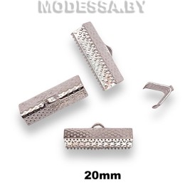 Зажим для лент 20мм Ц:Серебро